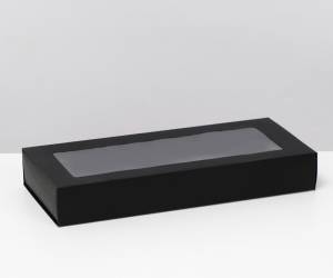 Коробка пtнал черная 27*12*5